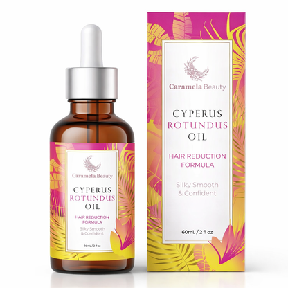 Caramela Beauty Cyperus Rotundus Oil for Natural Hair Reduction - 60Ml/2Oz